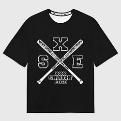 Футболка оверсайз женская Straight edge, цвет: 3D-принт