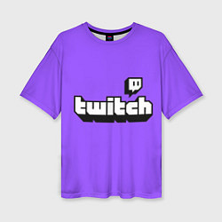 Женская футболка оверсайз Twitch