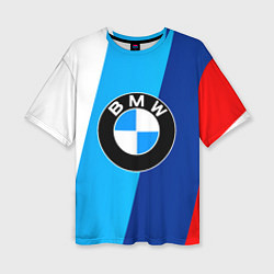 Футболка оверсайз женская BMW, цвет: 3D-принт
