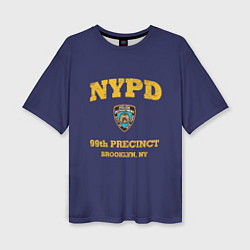 Футболка оверсайз женская Бруклин 9-9 департамент NYPD, цвет: 3D-принт