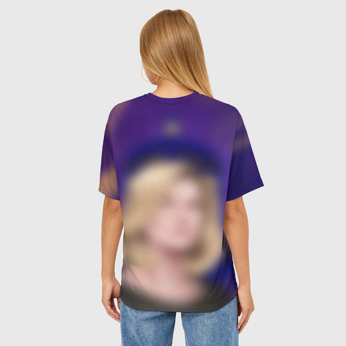 Женская футболка оверсайз ДОКТОР КТО / 3D-принт – фото 4