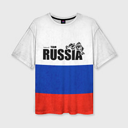 Женская футболка оверсайз Russia