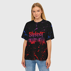 Футболка оверсайз женская SLIPKNOT, цвет: 3D-принт — фото 2