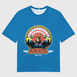 Футболка оверсайз женская MY HERO ACADEMIA руки базуки, цвет: 3D-принт