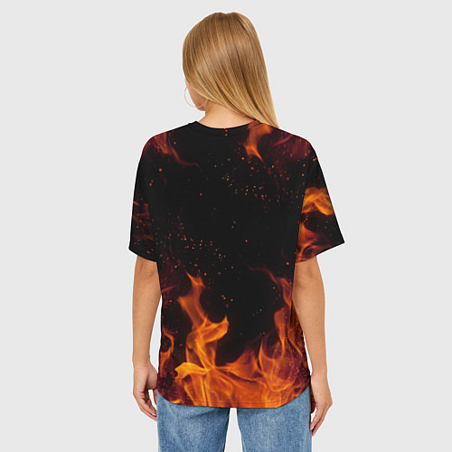 Женская футболка оверсайз Ozzy Osbourne / 3D-принт – фото 4