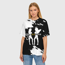 Футболка оверсайз женская Brazzers, цвет: 3D-принт — фото 2