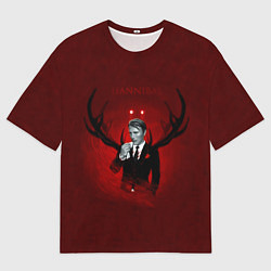 Футболка оверсайз женская Hannibal, цвет: 3D-принт