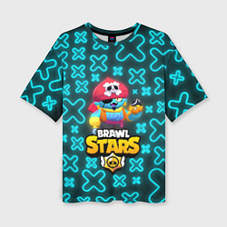 Женская футболка оверсайз Brawl Stars Pirate Gene