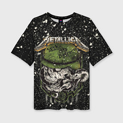 Футболка оверсайз женская Metallica, цвет: 3D-принт