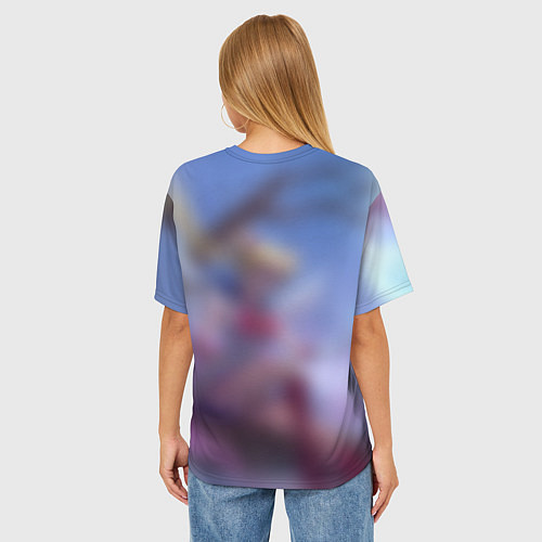 Женская футболка оверсайз СЕЙЛОР МУН / 3D-принт – фото 4