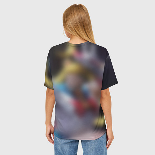 Женская футболка оверсайз Сейлор Панч / 3D-принт – фото 4