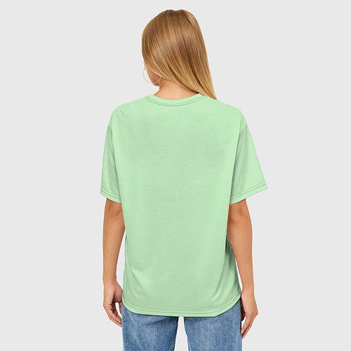 Женская футболка оверсайз Засланный кабачок / 3D-принт – фото 4