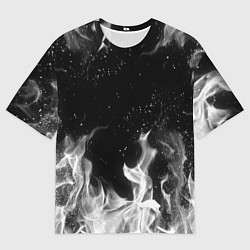 Футболка оверсайз женская БЕЛЫЙ ОГОНЬ, цвет: 3D-принт