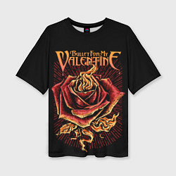 Женская футболка оверсайз Bullet For My Valentine