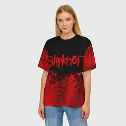 Футболка оверсайз женская Slipknot 9, цвет: 3D-принт — фото 2