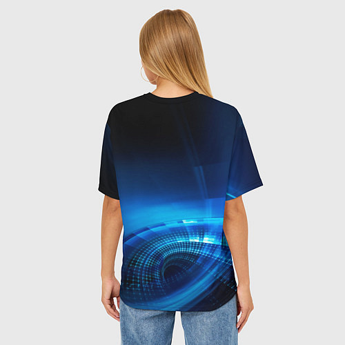 Женская футболка оверсайз MAZDA / 3D-принт – фото 4