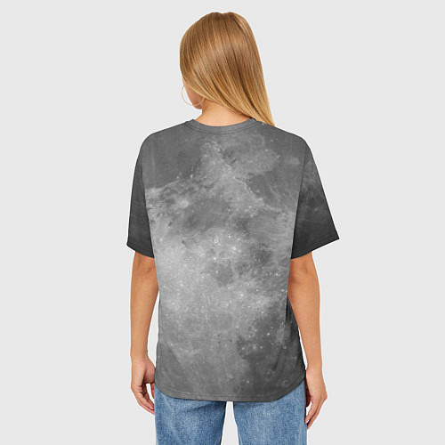 Женская футболка оверсайз ЛУНА / 3D-принт – фото 4