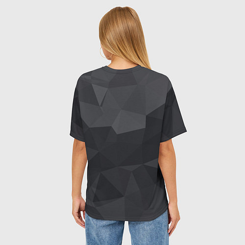Женская футболка оверсайз Грани / 3D-принт – фото 4