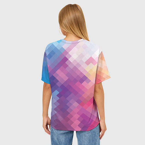 Женская футболка оверсайз Пикси / 3D-принт – фото 4