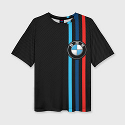 Футболка оверсайз женская BMW M SPORT CARBON, цвет: 3D-принт