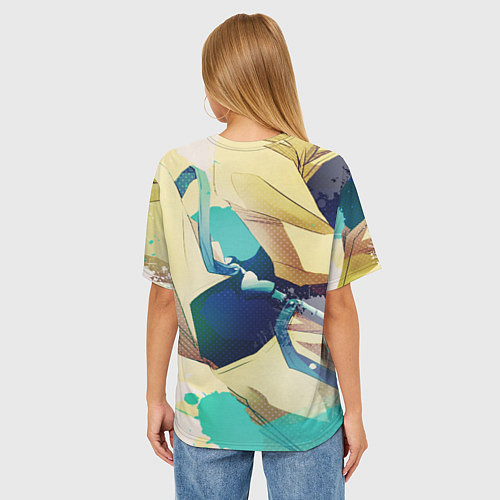 Женская футболка оверсайз JoJo / 3D-принт – фото 4