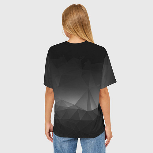 Женская футболка оверсайз LEXUS / 3D-принт – фото 4