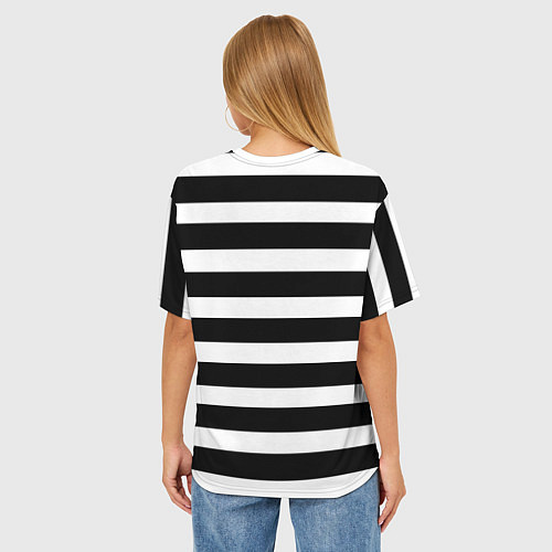 Женская футболка оверсайз Моряк / 3D-принт – фото 4