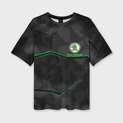 Женская футболка оверсайз SKODA