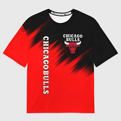 Футболка оверсайз женская CHICAGO BULLS, цвет: 3D-принт