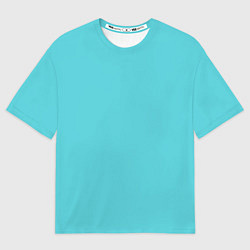 Женская футболка оверсайз Бирюза