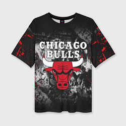 Футболка оверсайз женская CHICAGO BULLS, цвет: 3D-принт