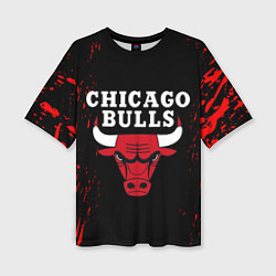 Женская футболка оверсайз CHICAGO BULLS