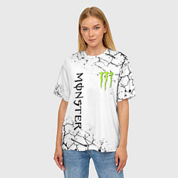 Футболка оверсайз женская MONSTER ENERGY, цвет: 3D-принт — фото 2