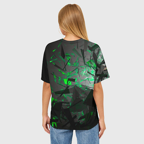 Женская футболка оверсайз SKODA / 3D-принт – фото 4