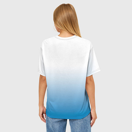 Женская футболка оверсайз CURRENT / 3D-принт – фото 4