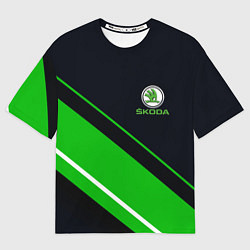 Женская футболка оверсайз SKODA