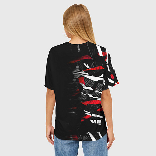 Женская футболка оверсайз Анархия / 3D-принт – фото 4