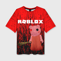 Женская футболка оверсайз Roblox Piggy