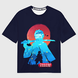 Женская футболка оверсайз Kamado Tanjiro