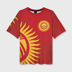 Женская футболка оверсайз Киргизия