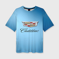 Женская футболка оверсайз Cadillac