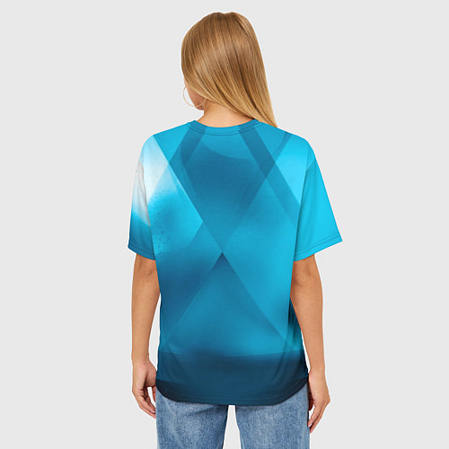Женская футболка оверсайз VOLKSWAGEN / 3D-принт – фото 4