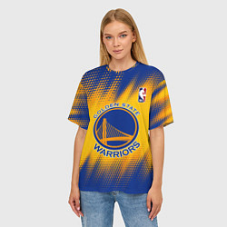 Футболка оверсайз женская Golden State Warriors, цвет: 3D-принт — фото 2