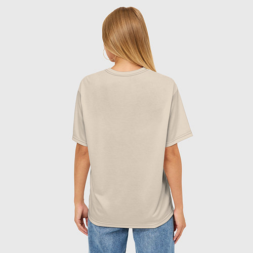 Женская футболка оверсайз Linux / 3D-принт – фото 4