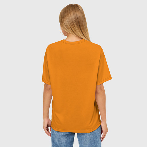 Женская футболка оверсайз ЛИСА / 3D-принт – фото 4