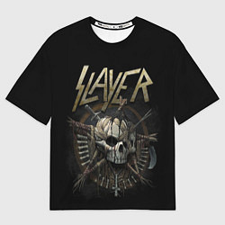 Женская футболка оверсайз Slayer