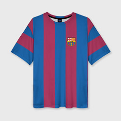 Футболка оверсайз женская FC Barcelona 2021, цвет: 3D-принт