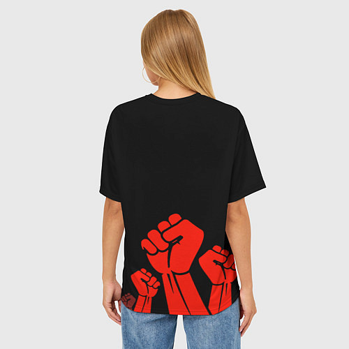 Женская футболка оверсайз СССР / 3D-принт – фото 4