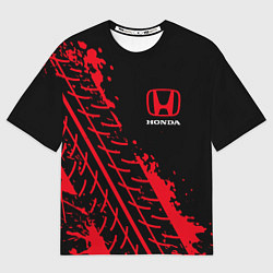 Футболка оверсайз женская HONDA ХОНДА, цвет: 3D-принт