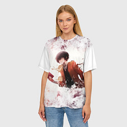 Футболка оверсайз женская Дазай, цвет: 3D-принт — фото 2